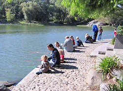 Catch-and-release fishing at the Harlem Meer