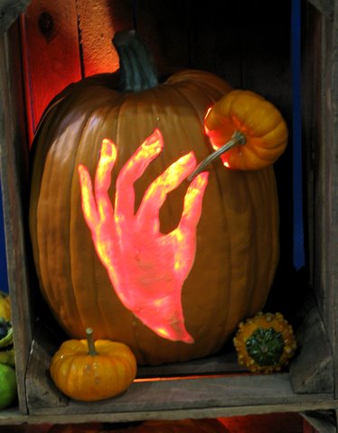 Carved Pumpkin by Hugh McMahon